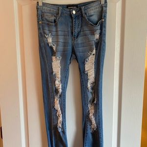 Fashion Nova ripped jeans